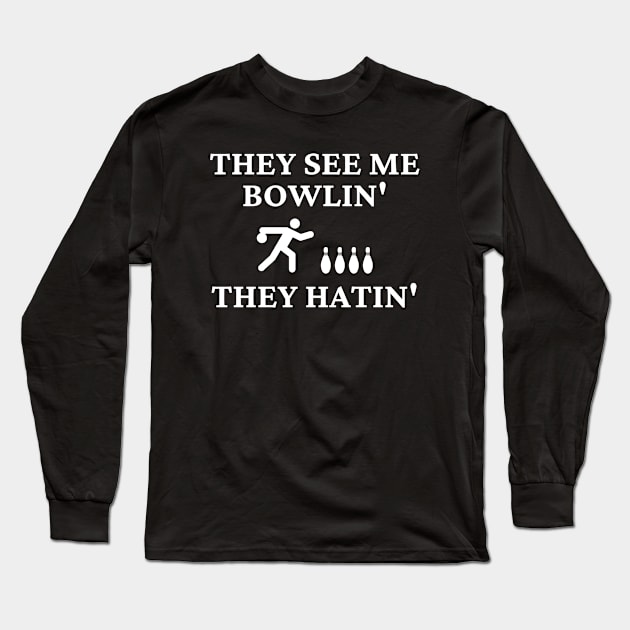 funny bowlers Long Sleeve T-Shirt by Amazingcreation